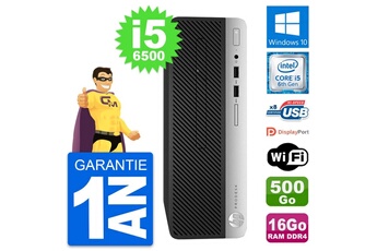 Unité Centrale Hp Pc Hp Prodesk 400 G4 Sff Intel I5-6500 Ram 16go Disque Dur 500go Windows 10 Wifi