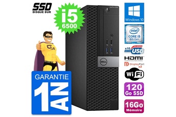 Unité Centrale Dell Pc Dell Optiplex 5040 Sff Intel I5-6500 Ram 16go Ssd 120go Hdmi Windows 10 Wifi