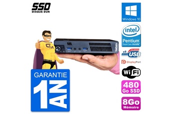 Unité Centrale Lenovo Ultra Mini Pc Lenovo M92p Tiny Intel G2020t Ram 8go Ssd 480go Windows 10 Wifi