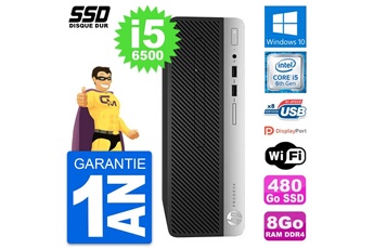Unité Centrale Hp Pc Hp Prodesk 400 G4 Sff Intel Core I5-6500 Ram 8go Ssd 480go Windows 10 Wifi