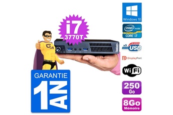 Unité Centrale Lenovo Ultra Mini Pc Lenovo M92p Tiny I7-3770t Ram 8go Disque 250go Windows 10 Wifi