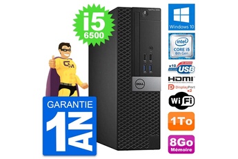 Unité Centrale Dell Pc Dell Optiplex 5040 Sff Intel I5-6500 Ram 8go Disque 1to Hdmi Windows 10 Wifi