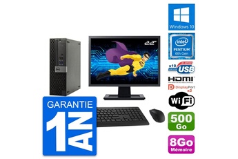 Unité Centrale Dell Pc Dell 5040 Sff Ecran 22" Intel G4400 Ram 8go Disque 500go Hdmi Windows 10 Wifi