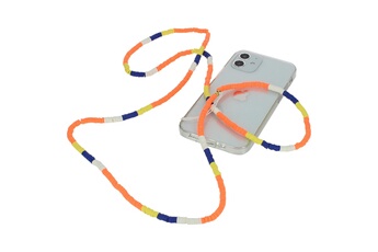 Bijou de déguisement Avizar Bijou de téléphone collier à perles heishi 110cm collection heishi multicolore
