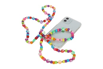 Bijou de déguisement Avizar Bijou de téléphone à perles & yin et yang 110cm collection perla multicolore