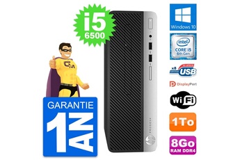 Unité Centrale Hp Pc Hp Prodesk 400 G4 Sff Intel I5-6500 Ram 8go Disque Dur 1to Windows 10 Wifi