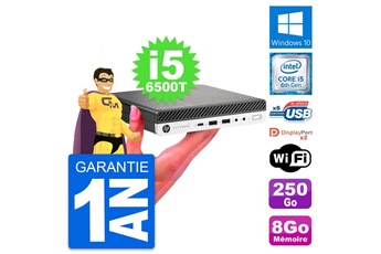 Unité Centrale Hp Ultra Mini Pc Hp 800 G3 Dm Intel I5-6500t Ram 8go Disque 250go Windows 10 Wifi
