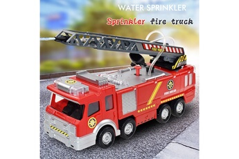 GENERIQUE Jouets éducatifs Spray eau camion jouet pompier 360 ° de voiture musique lumière jouets