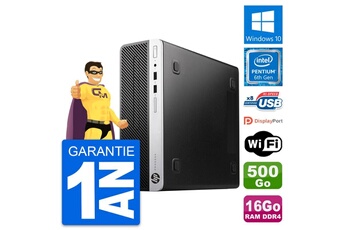 Unité Centrale Hp Pc Hp Prodesk 400 G4 Sff Intel G4400 Ram 16go Disque Dur 500go Windows 10 Wifi