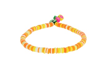 Bijou de déguisement Avizar Bijou de téléphone homemade à perles heishi collection tutti frutti multicolore
