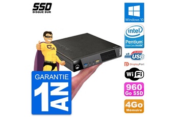 Unité Centrale Lenovo Ultra Mini Pc Lenovo M73 Tiny Usff G3220t Ram 4go Ssd 960go Windows 10 Wifi