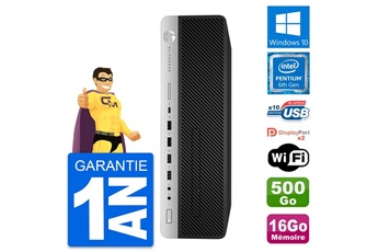 Unité Centrale Hp Pc Hp Elitedesk 800 G3 Sff Intel G4400 Ram 16go Disque Dur 500go Windows 10 Wifi
