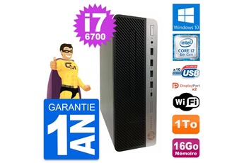 Unité Centrale Hp Pc Hp Prodesk 600 G3 Sff Intel I7-6700 Ram 16go Disque Dur 1to Windows 10 Wifi