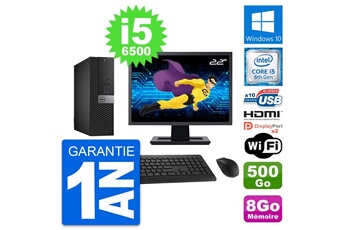 Unité Centrale Dell Pc Dell 5040 Sff Ecran 22" I5-6500 Ram 8go Disque Dur 500go Hdmi Windows 10 Wifi