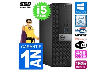 Unité Centrale Dell Pc Dell Optiplex 5040 Sff Intel I5-6500 Ram 16go Ssd 480go Hdmi Windows 10 Wifi