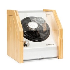 Tourne-montre Garonne 2, 1 plateau tournant, 2 montres, 3 vitesses, 4 modes, bambou