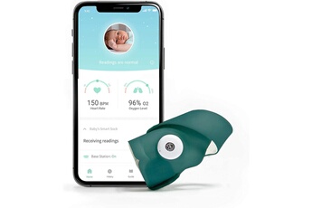 Babyphone Owlet Owlet smart sock 3 - vert océan