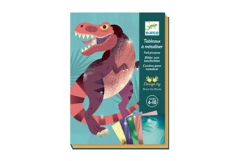 Autre jeux éducatifs et électroniques Djeco Tableaux metal jurassic dinosaures