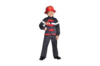 Déguisement enfant Cesar Deguisement de pompier noir 5-7 ans
