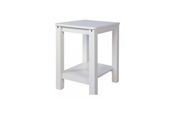 Commode et table à langer Homestyle4u Table de chevet en bois blanc