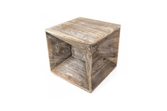 Commode et table à langer Homestyle4u Table d appoint en bois cube gris