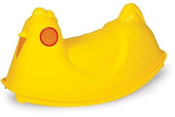 Jouet à bascule GENERIQUE Paradiso toys rouleau à poulet jaune 78 cm