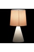 GENERIQUE ITEM INTERNATIONAL Lampe en Grès - Gris clair - Hauteur 25 cm - Diamètre abat-jour 13 cm - Ampoule E14 non incluse photo 2