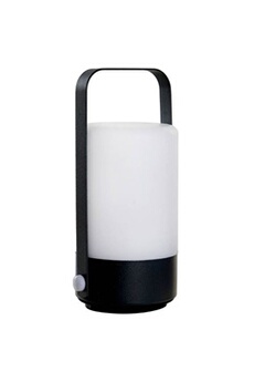 lampe à poser non renseigné item international lampe de table transportable led - en pvc - noir et blanc - hauteur 19 cm - largeur 10.5 cm - profondeur 8.5 cm - 3 piles aaa non