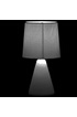 GENERIQUE ITEM INTERNATIONAL Lampe en Grès - Gris foncé - Hauteur 25 cm - Diamètre abat-jour 13 cm - Ampoule E14 non incluse photo 2