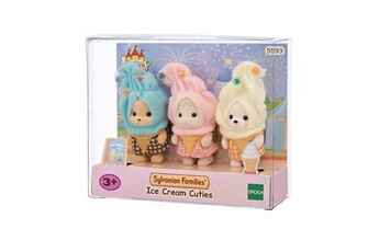 Figurine pour enfant Sylvanian Families 5593 le trio des bébés en costumes de crèmes glacées
