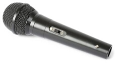 DM100 - Microphone dynamique, microphone filaire - Noir, Cordon de 3 mètres, Jack 6.35 mm male