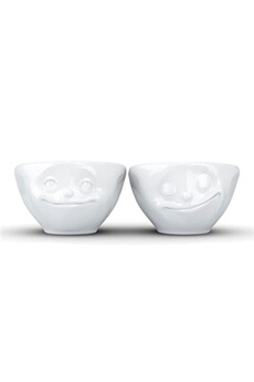 tasse et mugs tassen mds set de 2 mini bols rêveur et heureux en porcelaine