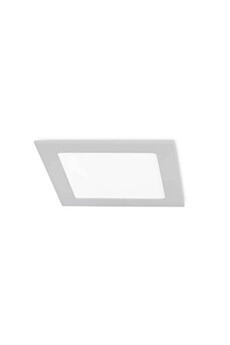 plafonnier forlight easy - downlight encastré carré à del intégré gris - blanc chaud