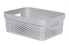 Infinity Recycled Box 11l Dots Gris35.6x26.6xh13.6cm (lot de 6)