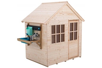 Maisons de jardin Tp Toys Maisonnette enfant en bois avec cuisine extérieure hideaway