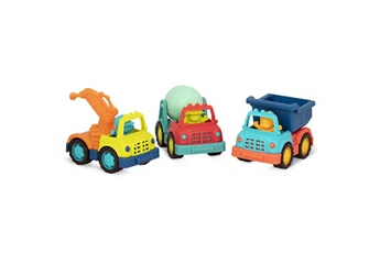 Engin de chantier Petit Jour Paris 4 mini camions de chantier avec ses figurines b toys
