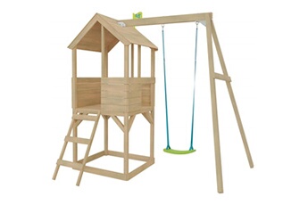 Maisons de jardin Tp Toys Cabane enfant sur pilotis bac à sable et portique intégré tower