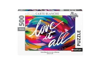 Puzzle Nathan Puzzle 500 pièces nathan love it all ettavee collection carte blanche