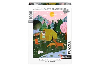 Puzzle Nathan Puzzle 1000 pièces nathan let s go camping carte blanche