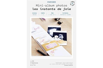 Autres jeux créatifs French Kits Kit créatif french kits pour créer mini album photo instants de joie en papier