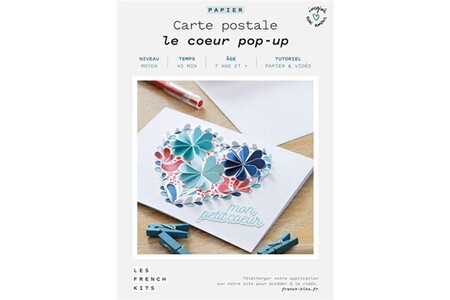 Autres jeux créatifs French Kits Kit créatif french kits pour créer une carte popup en papier
