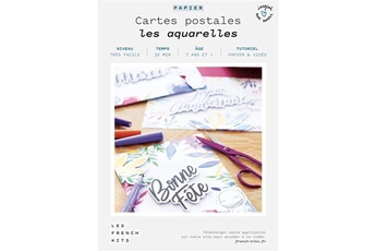 Autres jeux créatifs French Kits Kit créatif french kits pour créer 4 cartes aquarelles à offrir