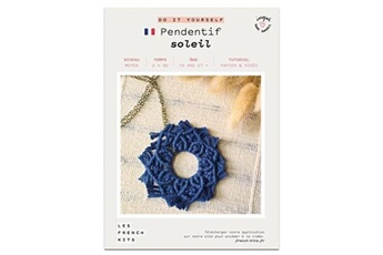 Autres jeux créatifs French Kits Kit créatif french kits macramé pendentif soleil
