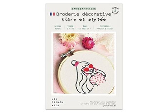 Autres jeux créatifs French Kits Kit créatif french kits broderie savoir faire femme libre