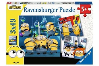 Puzzle Ravensburger Puzzles 3 x 49 pièces ravensburger drôles de minions 2