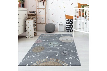Tapis pour enfant Studio Deco Planetes - tapis d'enfant - gris 160 x 230 cm