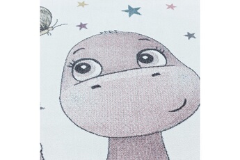 Tapis pour enfant Funny Dinosaure - tapis d'enfant - rose 120 x 170 cm