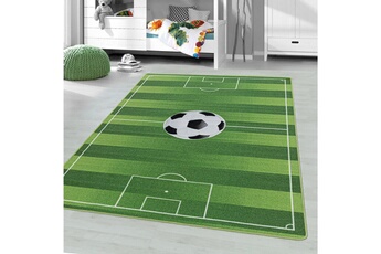 Tapis pour enfant Play Football - tapis enfant lavable vert 160 x 230 cm