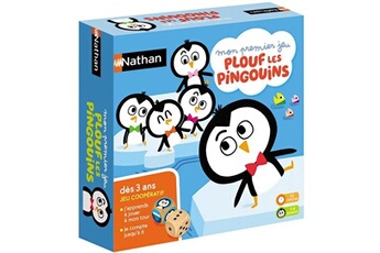 Jeux de cartes Nathan Jeu de société nathan plouf les pingouins