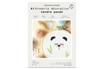 Autres jeux créatifs French Kits Kit créatif french kits broderie savoir faire panda